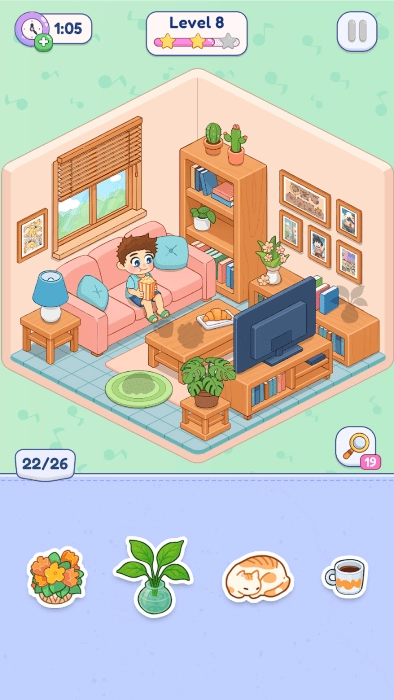 贴纸装饰屋游戏图3