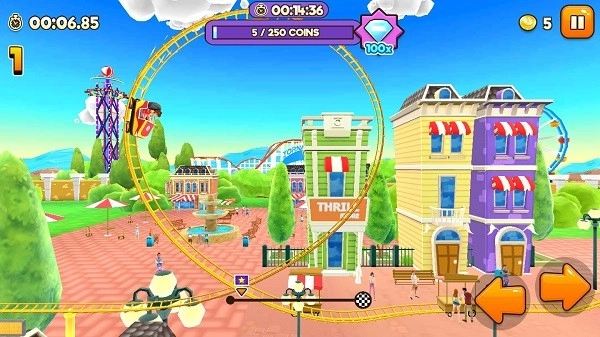 主题公园过山车游戏