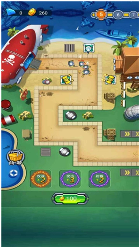 塔防海岸线游戏最新版图2