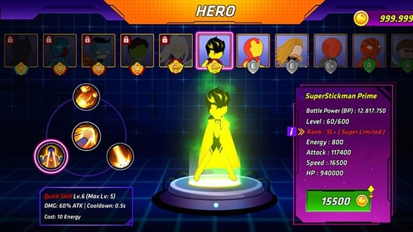 超级火柴人英雄战斗游戏图2