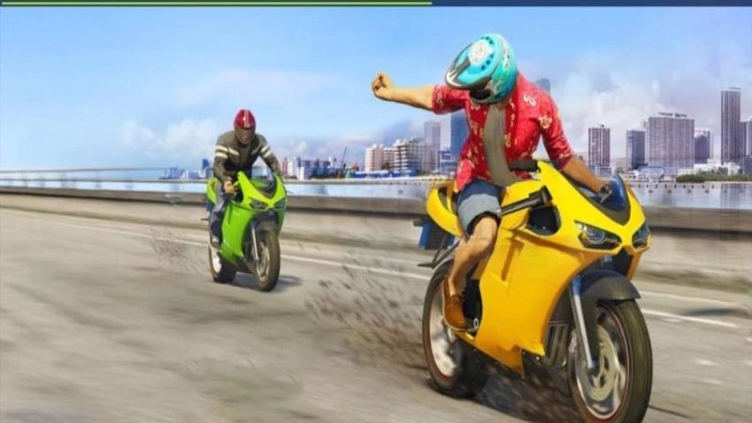 摩托飞驰竞速赛游戏截图2