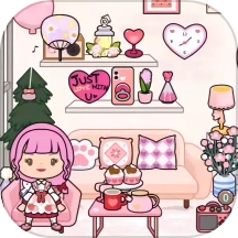 米加小镇装扮房间游戏