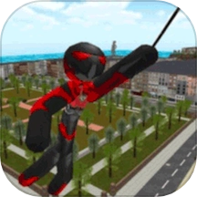 火柴人城市绳索英雄游戏