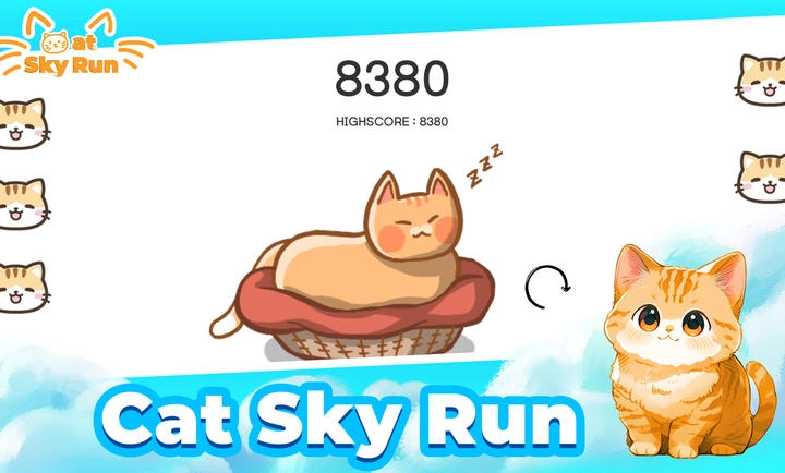 猫咪飞天跑图2