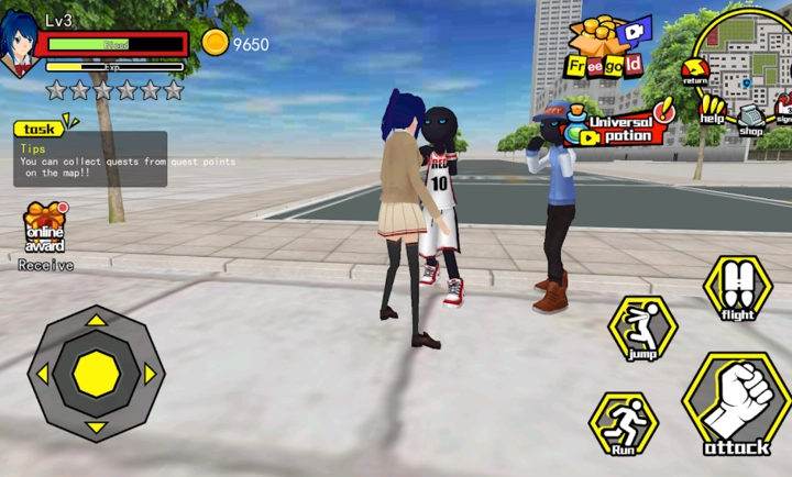 香港高中校园模拟器