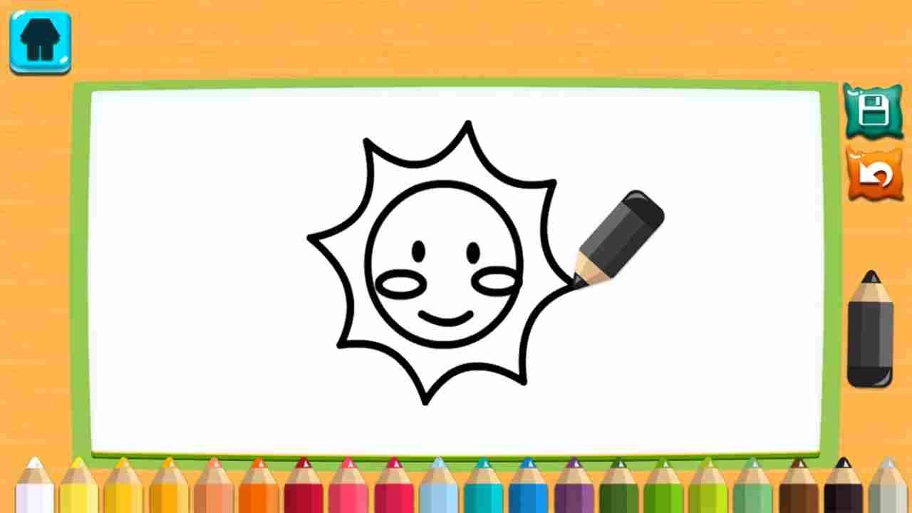 儿童涂鸦涂色画画板图1