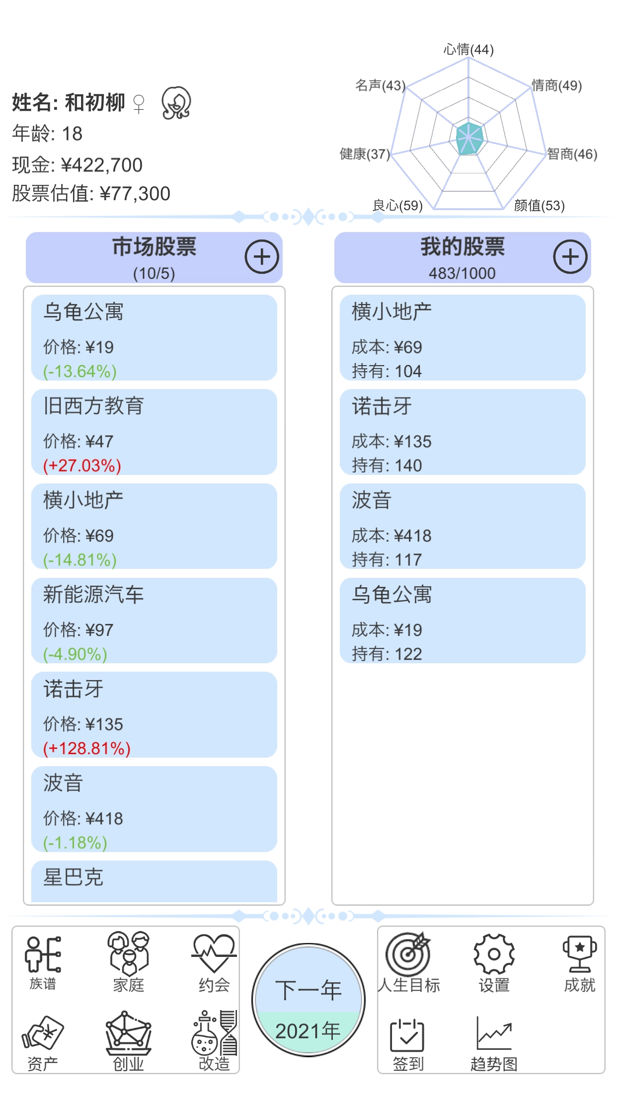 模拟炒股人生图2