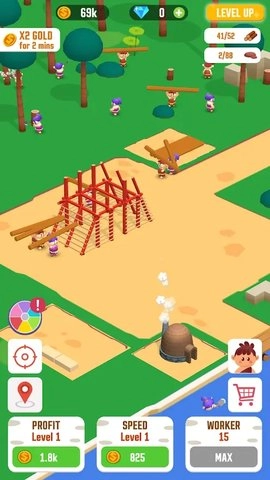 丛林生存建设者大亨(IdleJungleSurvivalBuilderTycoon)免费版下载