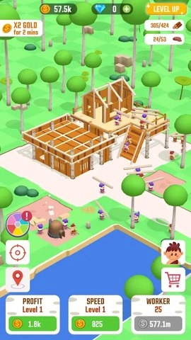 丛林生存建设者大亨(IdleJungleSurvivalBuilderTycoon)免费版下载