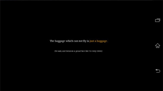 无法飞行的行李