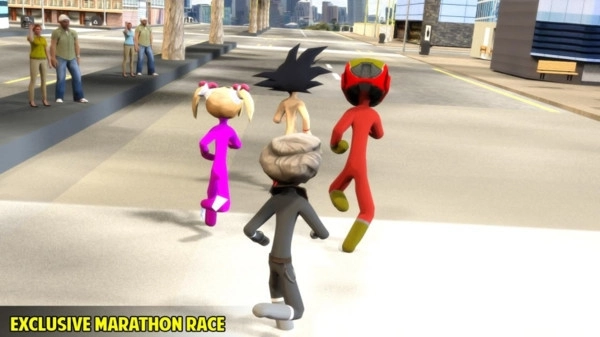 火柴人马拉松赛图1