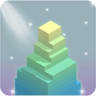 叠放彩色方块游戏