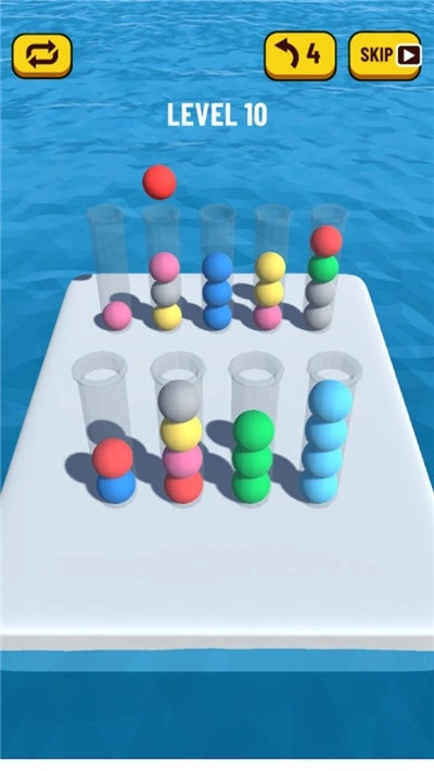 彩色球整齐点游戏