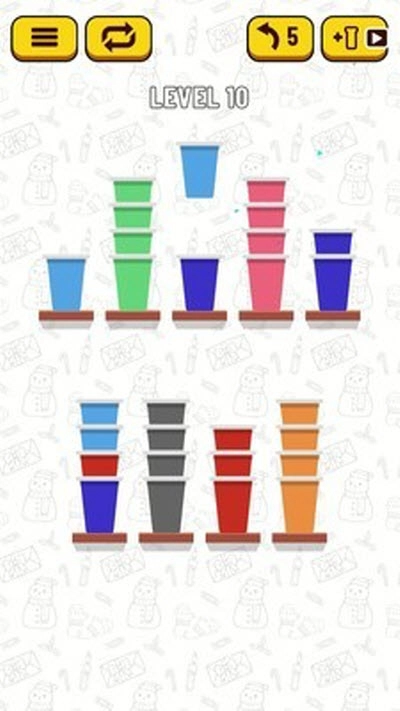 彩色纸杯游戏