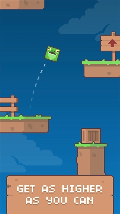 绿脸方块弹跳游戏图1