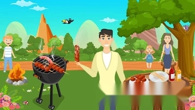 迷你城堡假日野餐