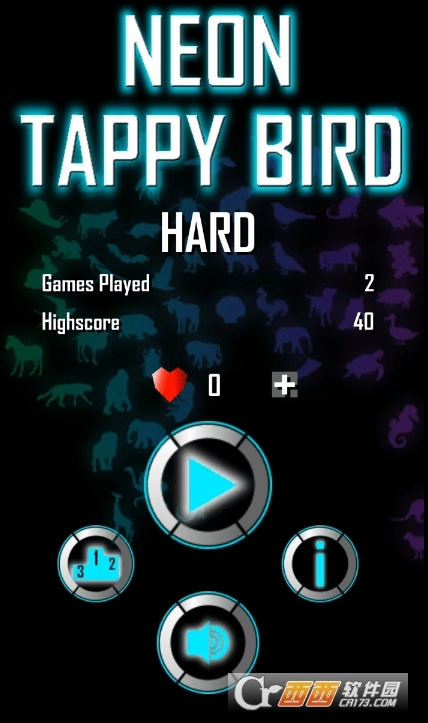 霓虹灯小鸟飞行