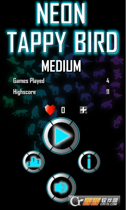 霓虹灯小鸟飞行