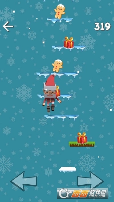 像素圣诞老人跳高高