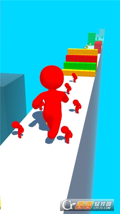 彩色人冲冲冲游戏图1