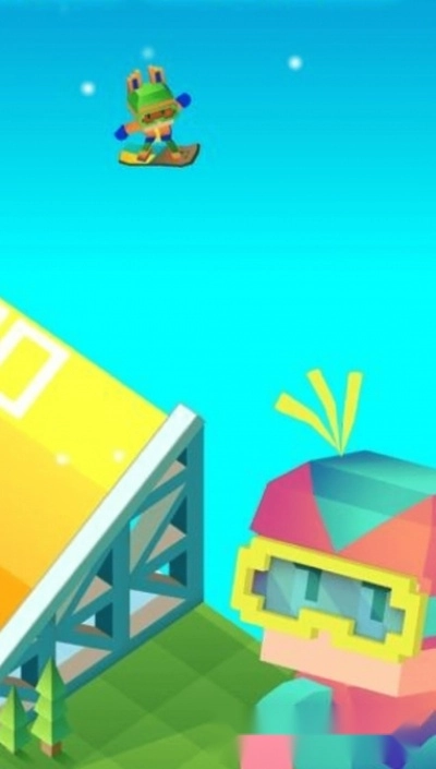 像素方块滑雪-图1