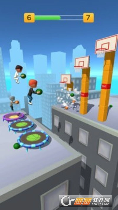 蹦床篮球3D手机版(2)