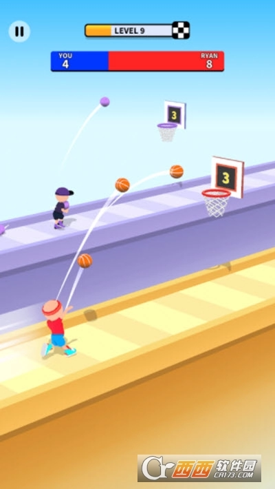 奔跑篮球图1