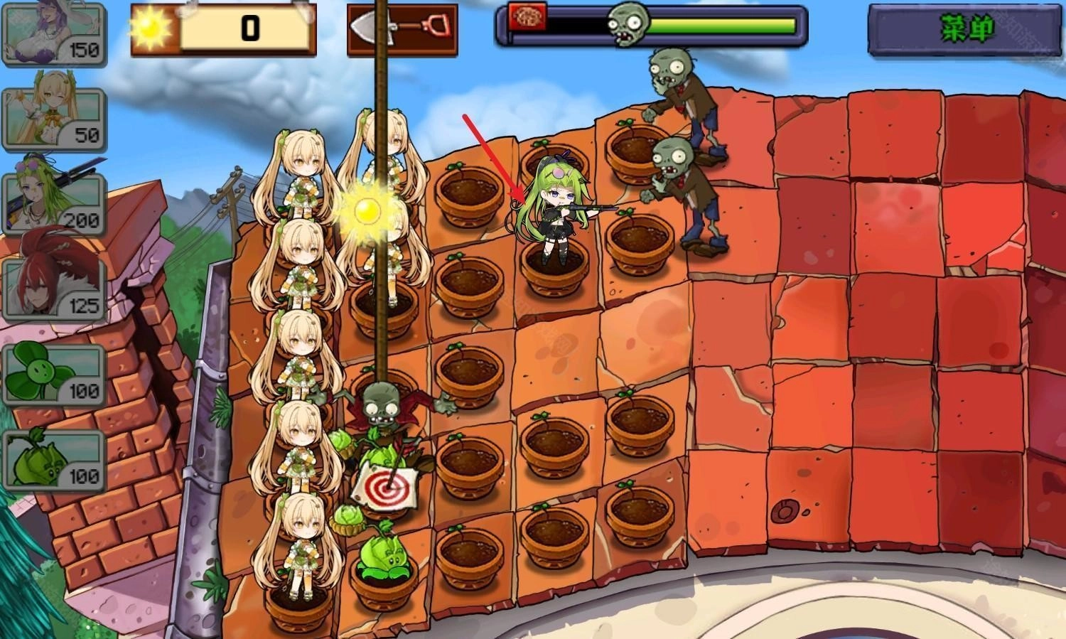 植物娘大战僵尸庄不纯