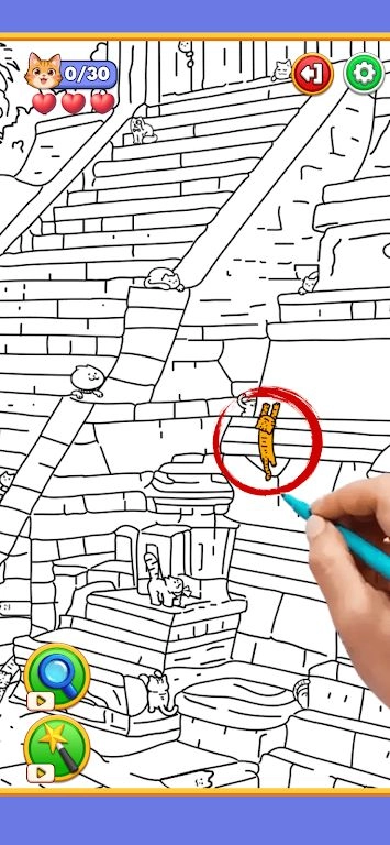 全球貓咪狩獵冒險(HiddenCats-Find&Seek)截圖4