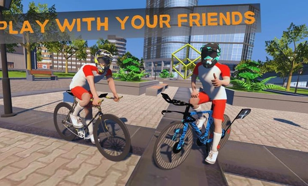 自行车极限骑手