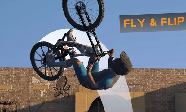 自行车极限骑手