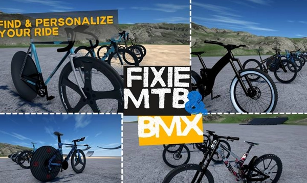 自行车极限骑手