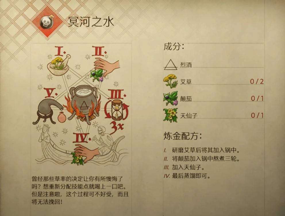 天国拯救2冥河之水的制作方法是什么？冥河之水的配方是怎样的？