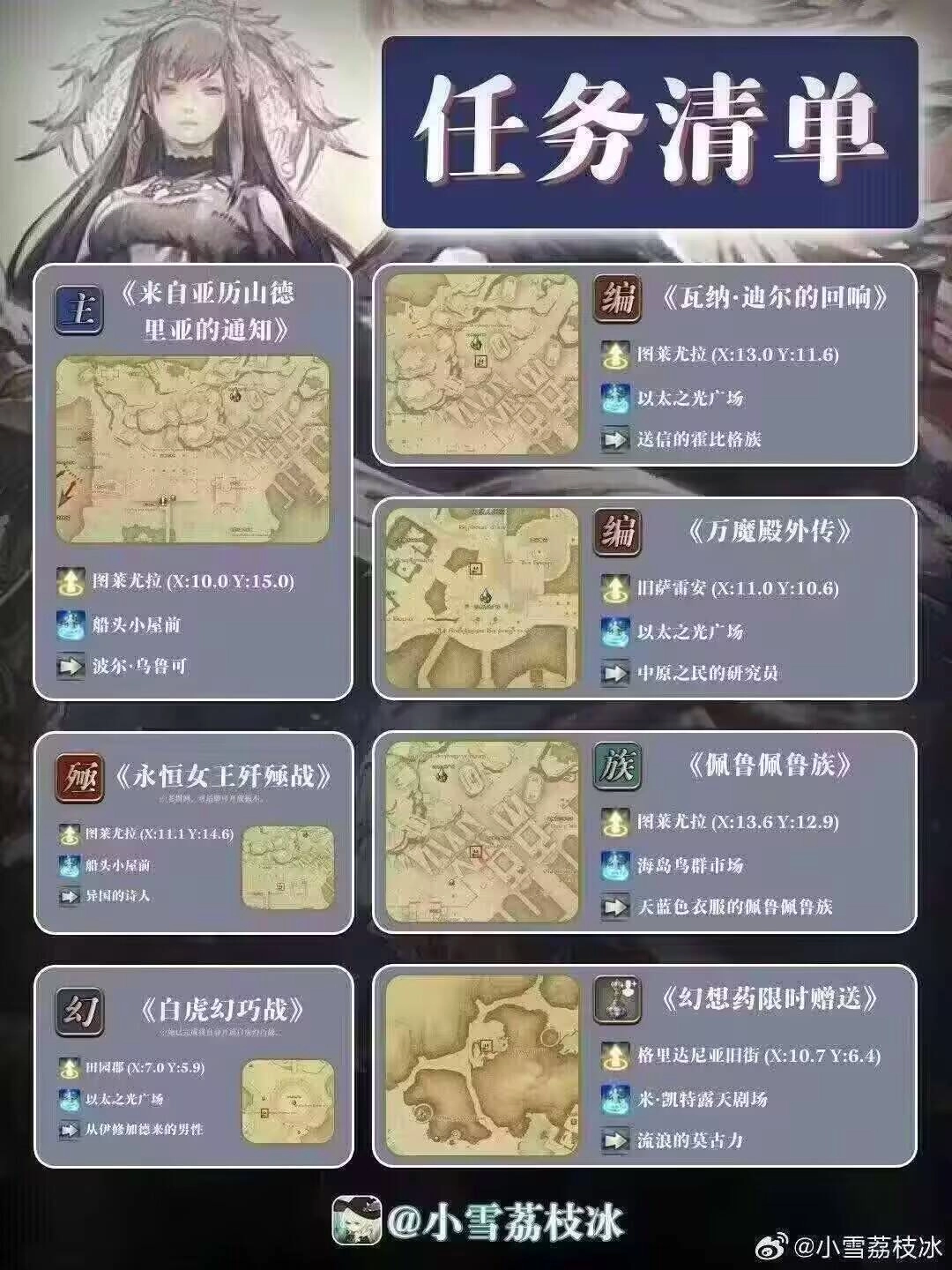 最终幻想147.1版本幻想药获取位置及任务接取地点