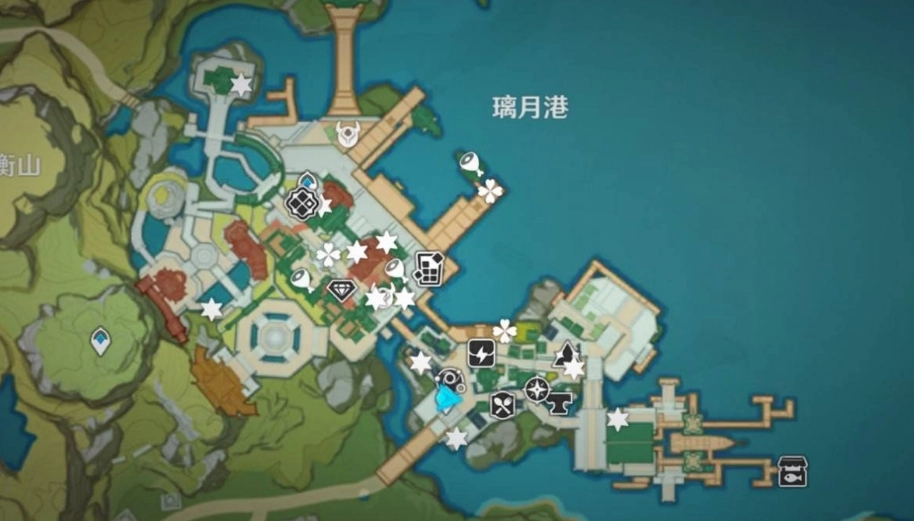 原神5.3版本海灯节活动中吉语钱的具体位置在哪里