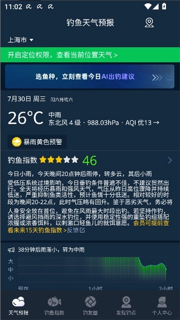 钓鱼天气预报精准看风雨气压无广告版图3