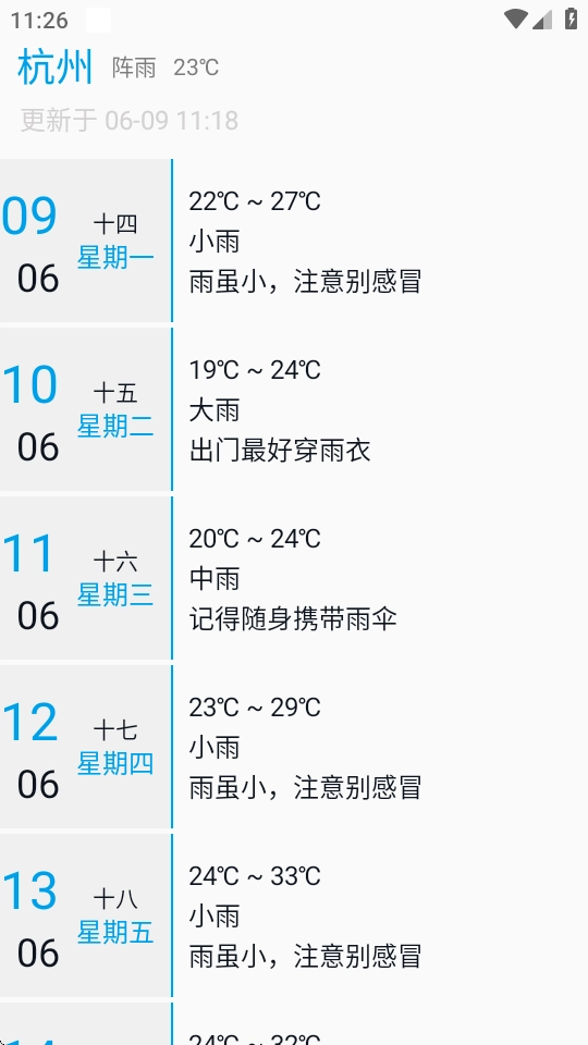 没有你的天气截图2