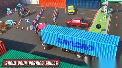 港口卡车司机停车