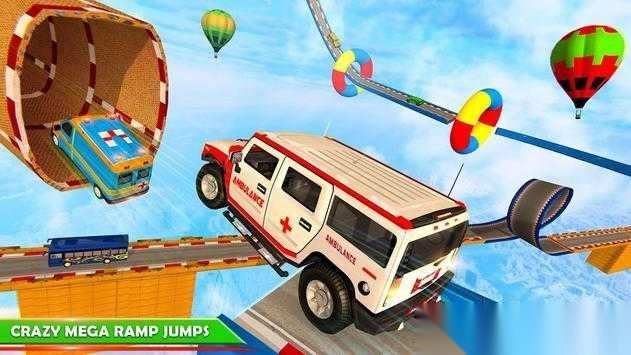 巨型坡道救护车特技