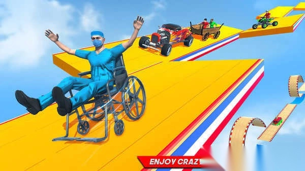 超级汽车跳跃特技截图0