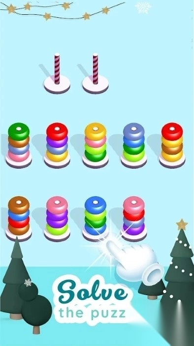彩色堆叠拼图1