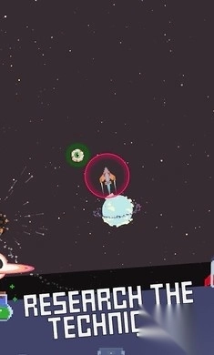 太空飞行像素火箭