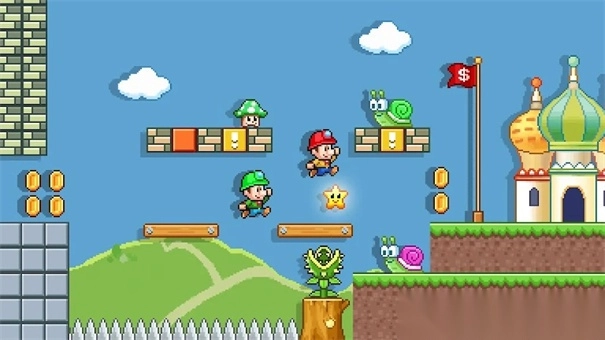 超级马林跳跃奔跑