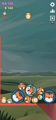 合并西瓜动物球