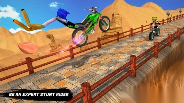 火柴人自行车骑手图1