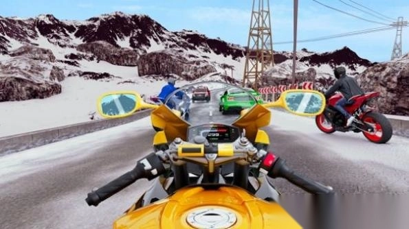 真實(shí)摩托車模擬賽3D圖3