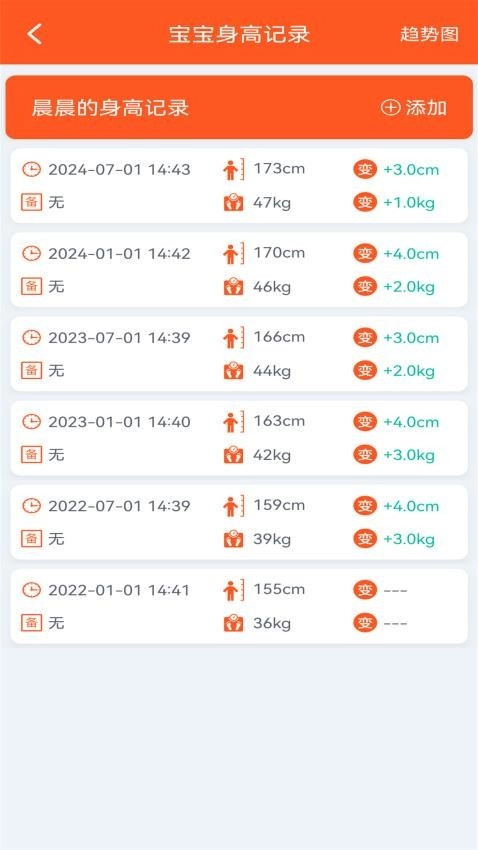 身高预测记录宝