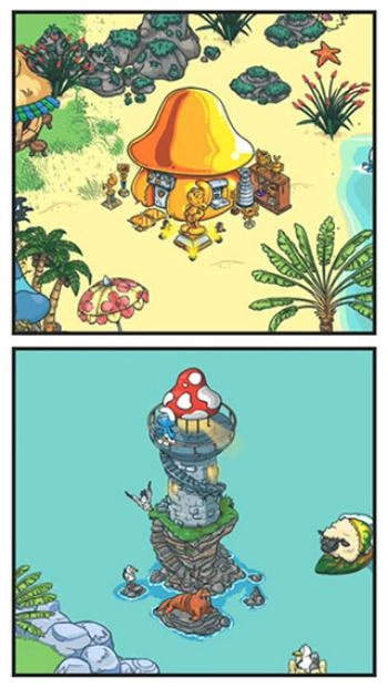 蓝精灵村庄游戏(1)