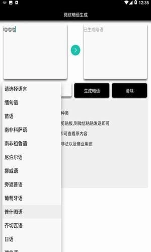 微信暗語(yǔ)生成截圖2