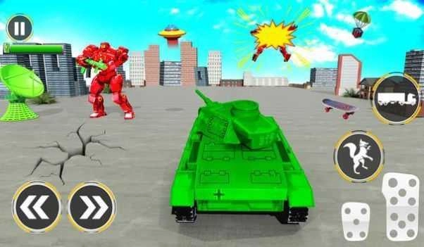 陆军校车机器人汽车（Army School Bus Robot Car Game）23